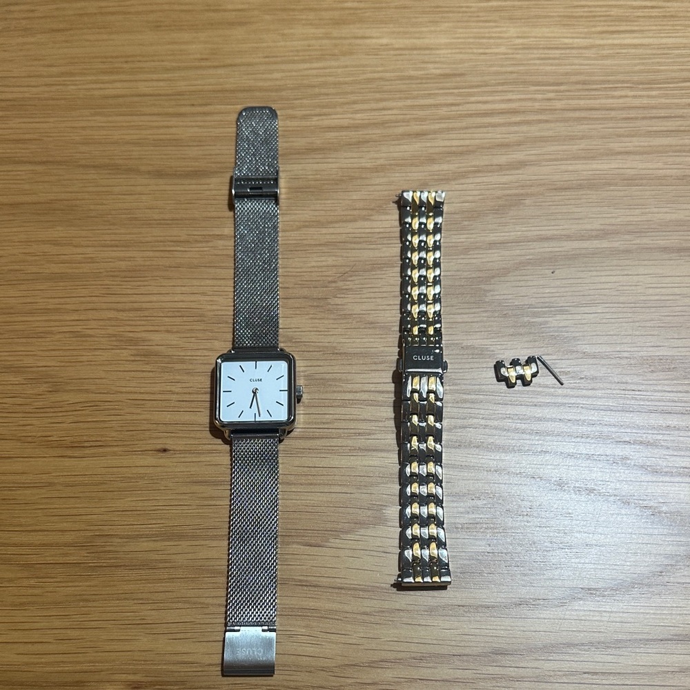 Cluse La Tetragone Mesh Watch